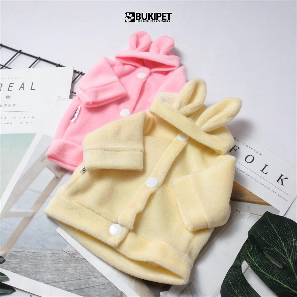 baju kucing anjing kelinci monyet lucu murah aksesoris hewan kecil - WINTER FLUPPY COAT