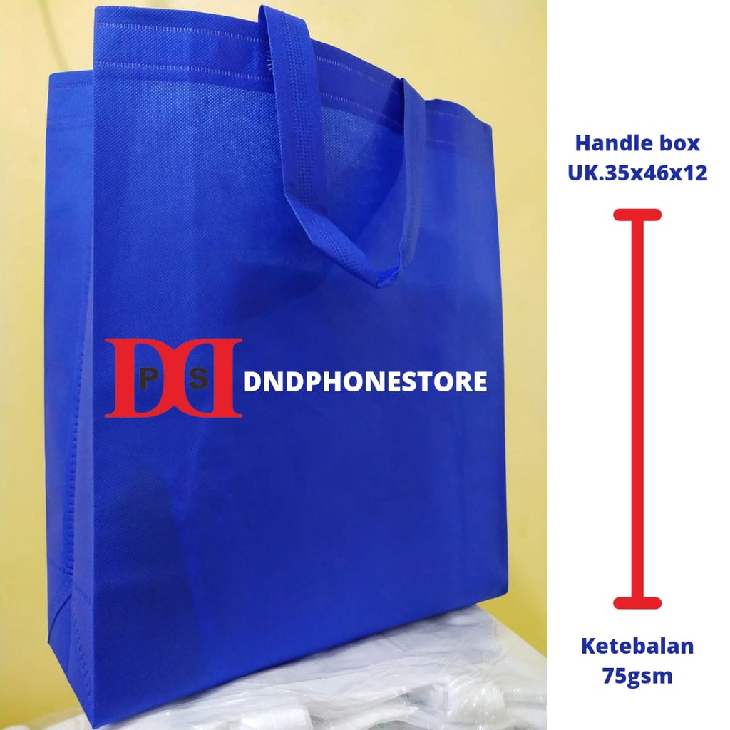 Goodie Bag Handle Box 35x46x12 - tas kain - tas spunbond