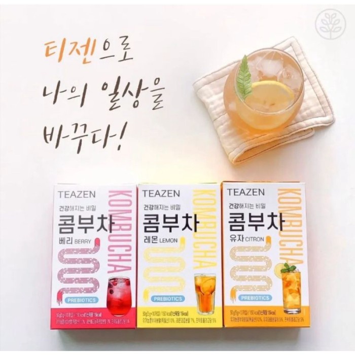 

TEAZEN KOMBUCHA KOMBUCA KOREAN KOMBUCHA JUNGKOOK BTS DRINK 50G