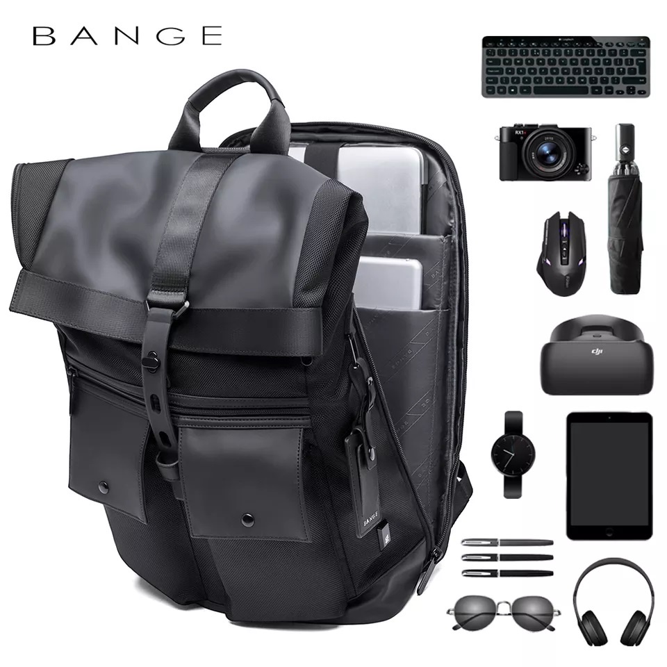 Bange BGG65 Tas Pria Ransel Laptop 15.6 Inch Foldable Travel Scalable