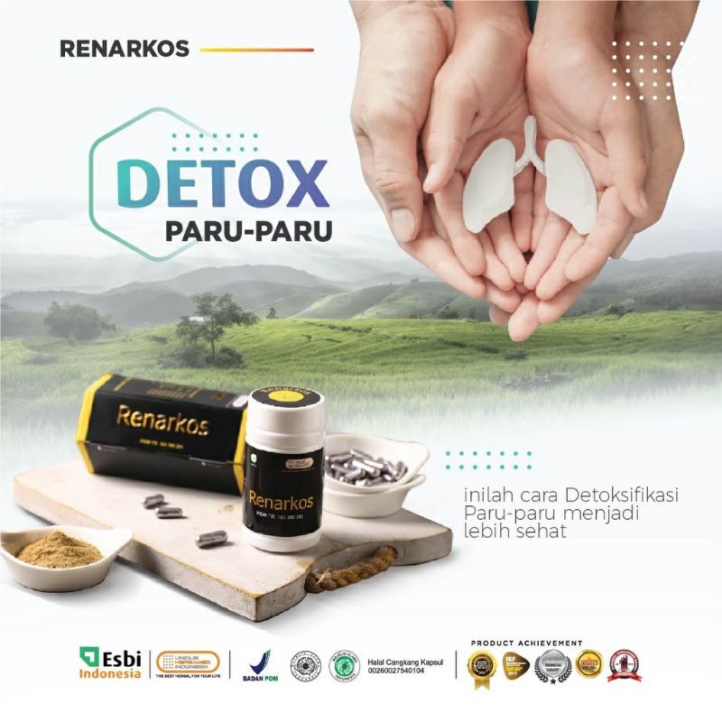 Renarkos Original Herbamed Obat Herbal Paru Paru Sesak Nafas Batuk Pilek