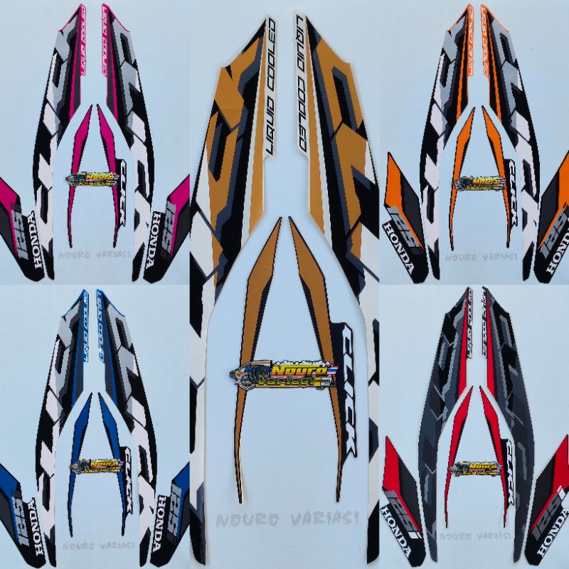 Honda Vario 125 click striping 125i 2018 2019 2020 2021 thailook hitam kualitas terbaik termurah