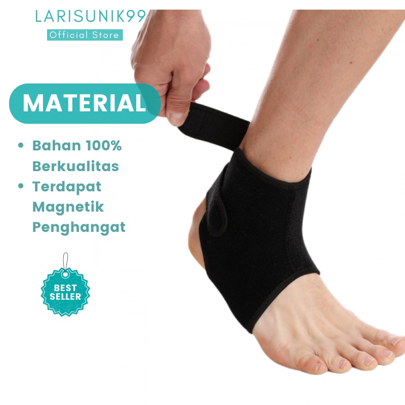 Deker Pergelangan Kaki Alat Terapi Sabuk Terapi Engkel Pemanas Ankle Magnetik Nyeri 2pcs