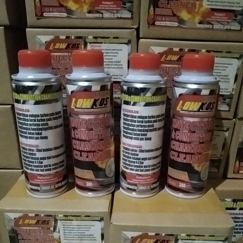 LOWKOS - CAIRAN INFUS INJEKSI 300 ML Pembersih Injektor dan Ruang Bakar Mesin