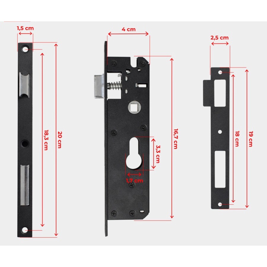 Kunci Pintu Expanda WELDOM Handle Pintu Kawat Nyamuk