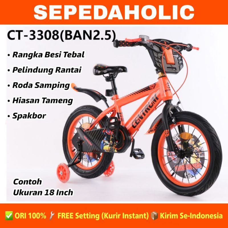 Sepeda anak BMX 16 inch centrum transfeormer