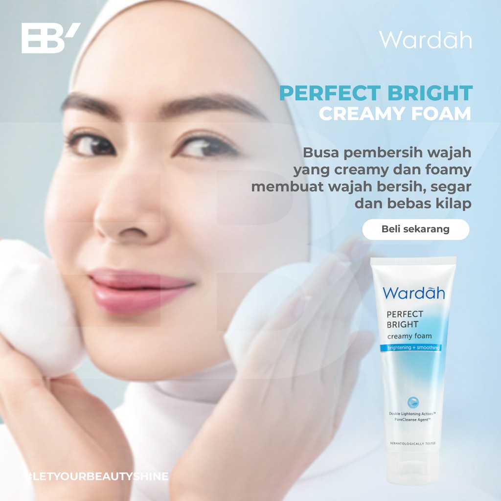 ❤ jselectiv ❤ WARDAH PERFECT BRIGHT Creamy Foam (Facial Foam) | Moisturizer | Micellar Water | BB Powder (Bedak Tabur) || WARDAH PERFECT BRIGHT Series