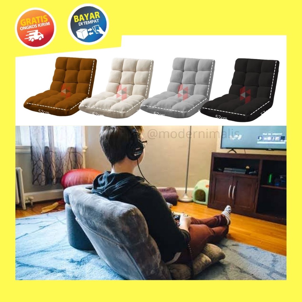 Kursi Jepang Ruang Tamu Rumah Jepang Lipat Portable Kursi Lesehan Sandaran Santai Sandar Kursi Lanta