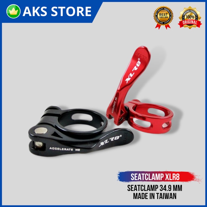 @#@#@#] Seatclamp Sadel Sepeda MTB Seli Road Bike XLR8 34.9 mm Taiwan