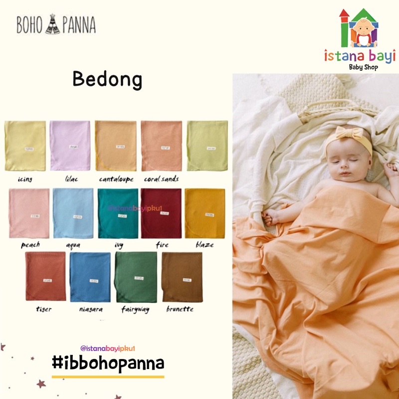 BOHOPANNA - SWADDLE - Bedong Bayi 1 Pcs