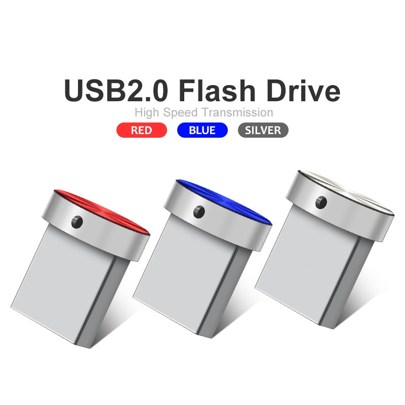 Flash Disk USB 2.0 Kapasitas 2TB Bahan Metal Anti Air