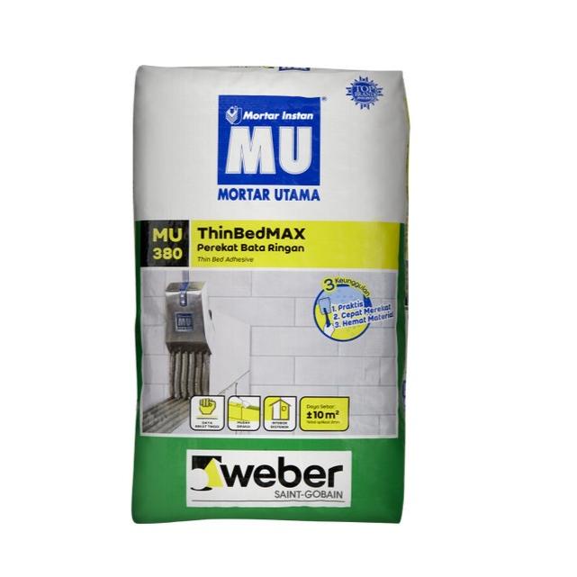 MORTAR UTAMA 380 PEREKAT BATA RINGAN 40 KG | mu 380