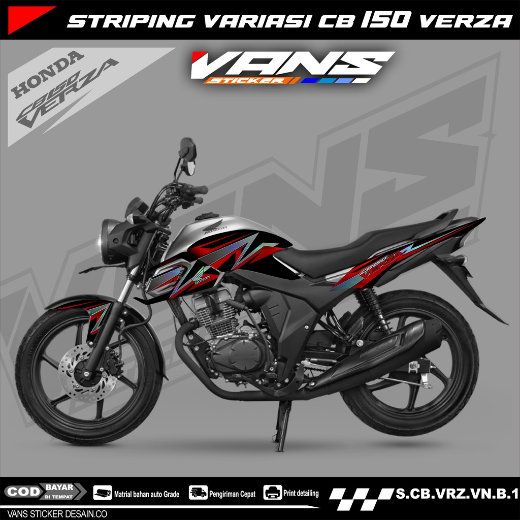 Sticker striping motor cb verza,lis variasi motor cb verza