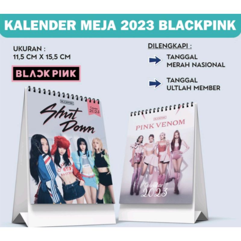 

KALENDER MEJA BLACKPINK / KALENDER DUDUK BLACKPINK 2023