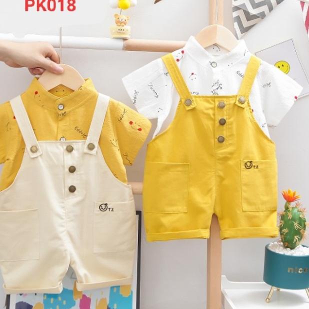 Setelan Kemeja Kodok anak Laki-Laki / baju Kodok Anak Laki-Laki - Motif 1, S