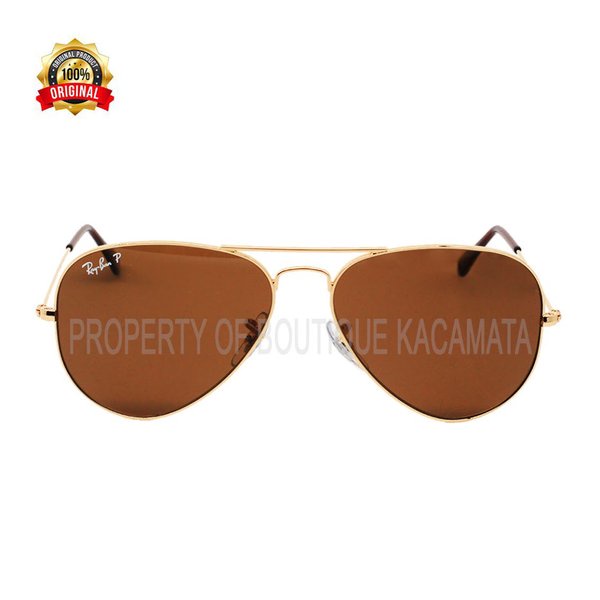 Kacamata Rayban Original Aviator Polarized 3025-001/57