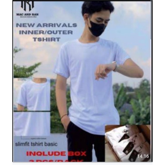 Kaos T Shirt Maganran100 % Cotton Voor Herren Teamsports.com Ori