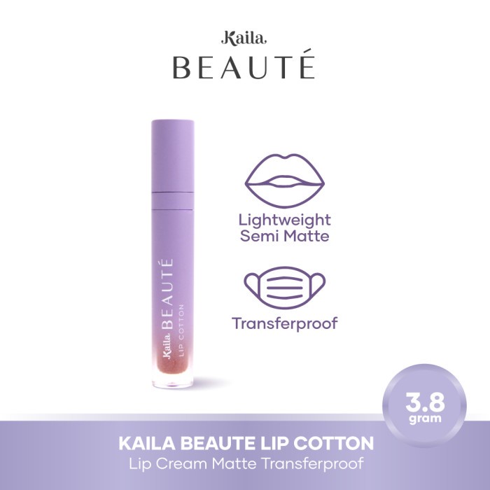 Kaila Beaute Lip Cotton - Walnude Milk Transferproof Semi-Matte