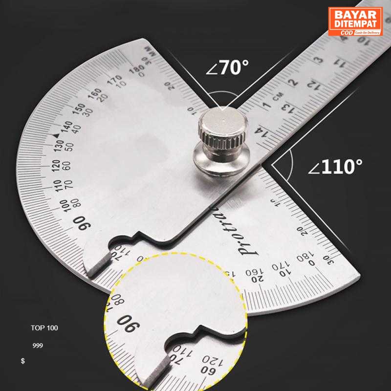 

( ORI ) Protractor Penggaris Busur Derajat Measuring 14.5cm 180 Degree - PR180