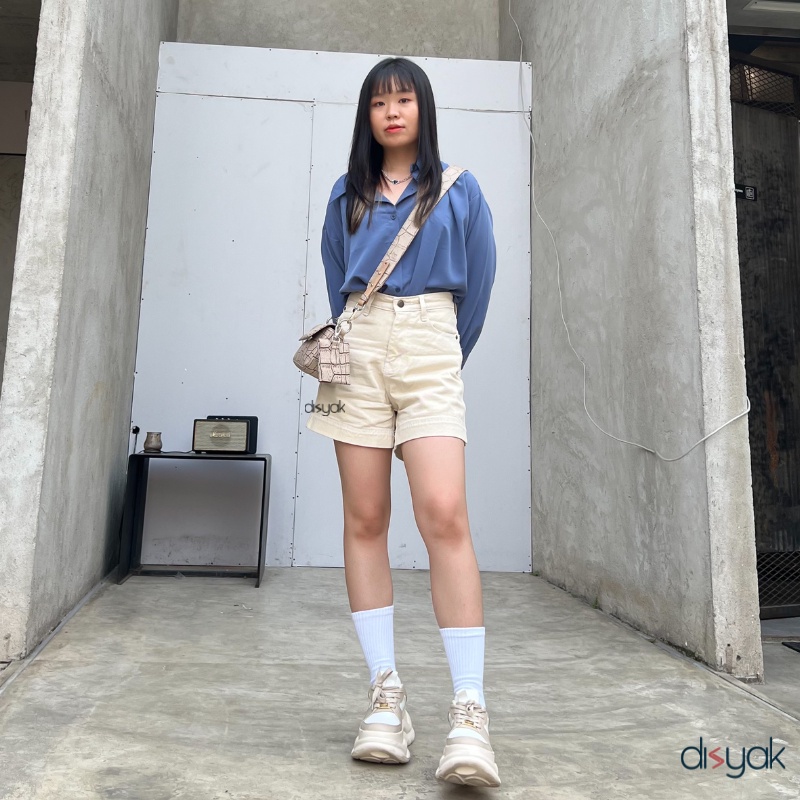 DISYAK - Hotpants Jeans Ivory 1060-2060