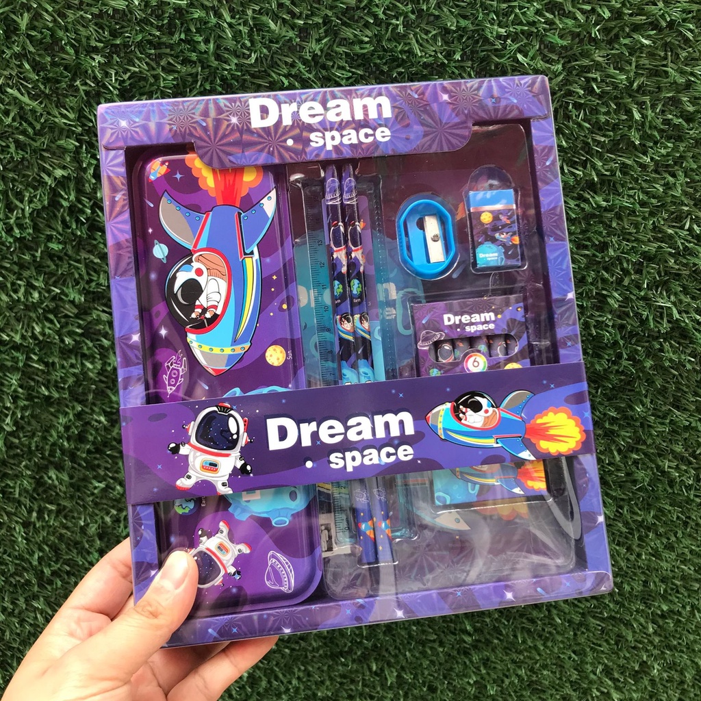 

Ay00! INDOLAPAK (ATS06) Alat Tulis Set Motif Lucu Karakter Unik Import Stationary Set Pensil Pena