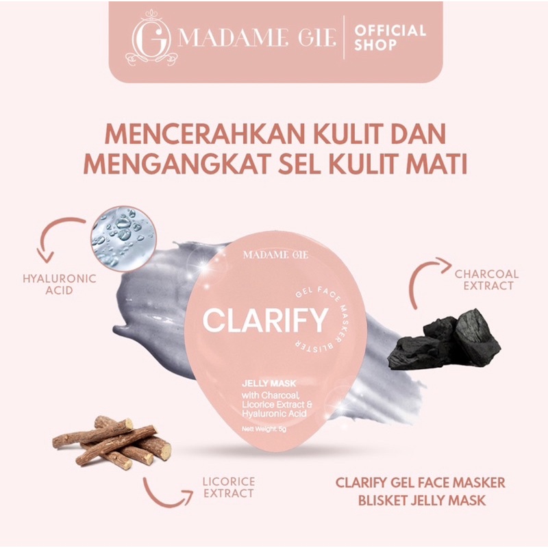 Madame Gie Jelly Mask - Skin Care Gel Masker Wajah