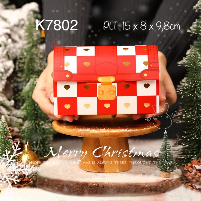 

(5pcs) Kotak Natal| Sincia| K7802| Dus Imlek| Box Lucu| Goody Bag| K78