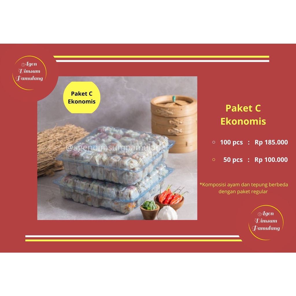 

Dimsum Mix Varian C Ekonomis 50 Pcs Termurah