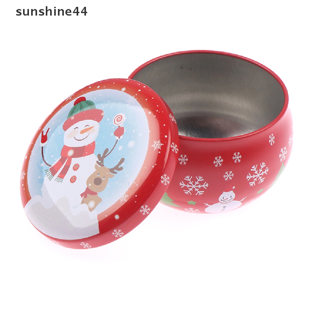 Sunshine Kotak Permen / Perhiasan mini 2.2OZ Motif Natal