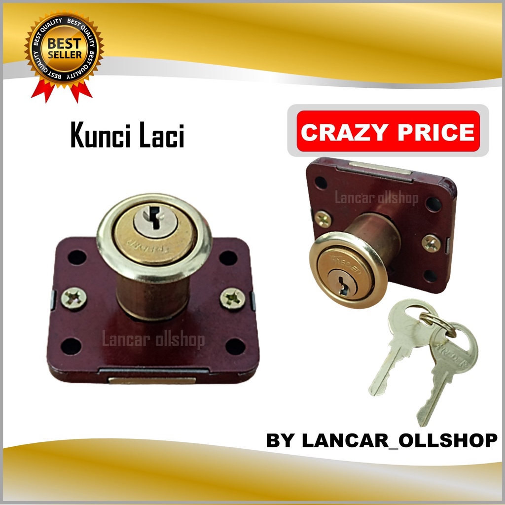 Kunci Laci Lemari Loker Drawer Lock / Kunci Laci Lemari Olimpik Kicenset Meja Kantor Besar