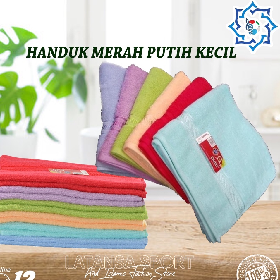 HANDUK MERAH PUTIH MUDAH MENYERAP AIR