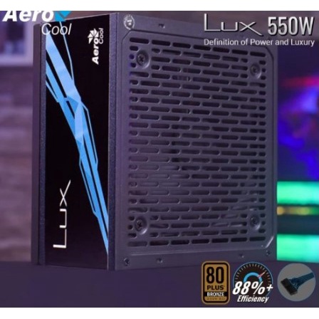 Aerocool LUX 550W PSU Powersupply 80+ BRONZE