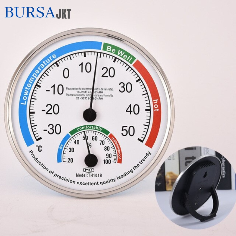 THERMOMETER DINDING / MEJA PENGUKUR SUHU KELEMBAPAN ANALOG TEMPERATURE