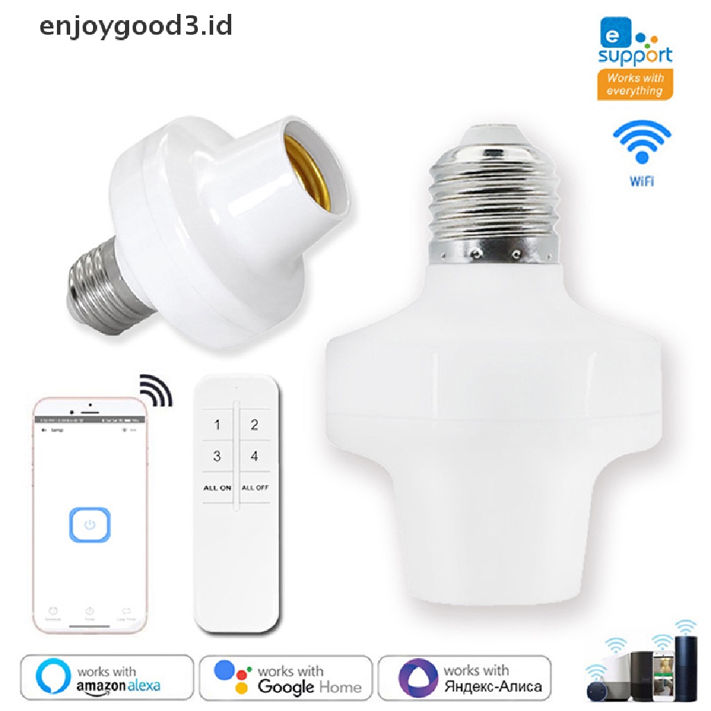 Adapter Socket Holder Lampu Bohlam Pintar Kontrol Otomatis