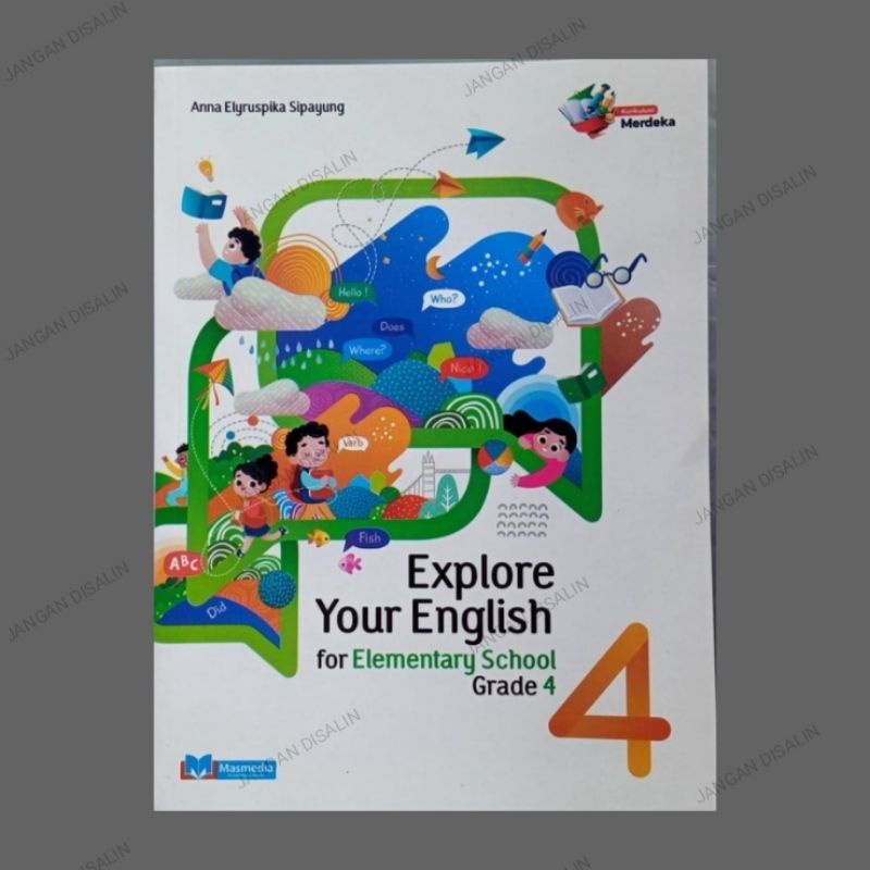 Buku Bahasa Inggris kelas 4 SD/MI Kurikulum Merdeka Penerbit Masmedia