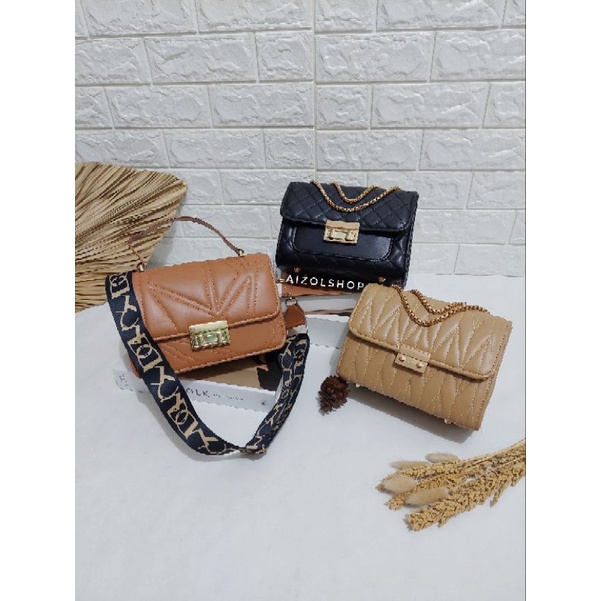 3 pcs paket usaha tas wanita selempang ( BERLYN + REYNA + TASYA)