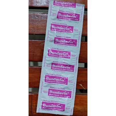 Bundavin 10 Kaplet / Vitamin Ibu Hamil &amp; Menyusui / Multivitamin dan Mineral