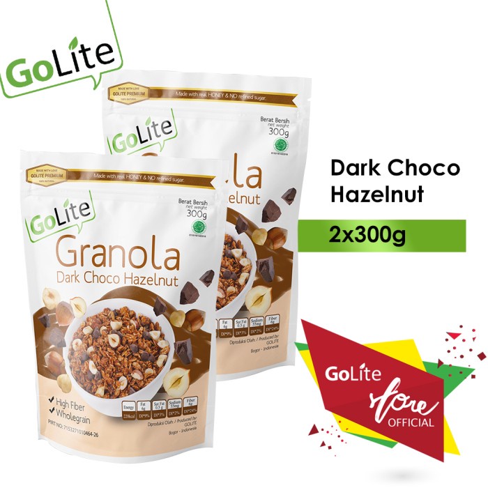 

READY GoLite Granola Dark Chocolate Hazelnut 300g (Double Pack)