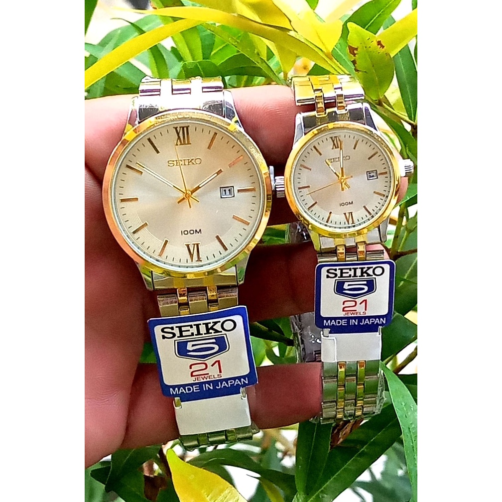 (COD) Jam Tangan Couple Pasangan | Jam Tangan Pria dan Wanita Sk 5 Rantai