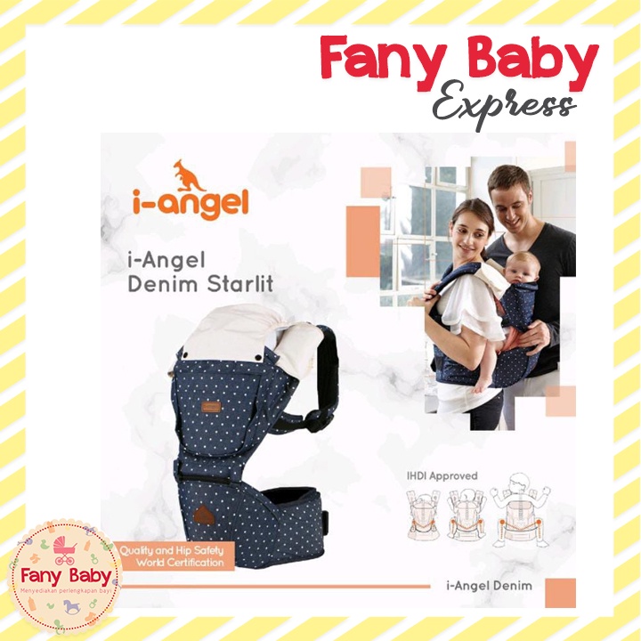 I-ANGEL DENIM STARLIT HIPSEAT CARRIER / GENDONGAN