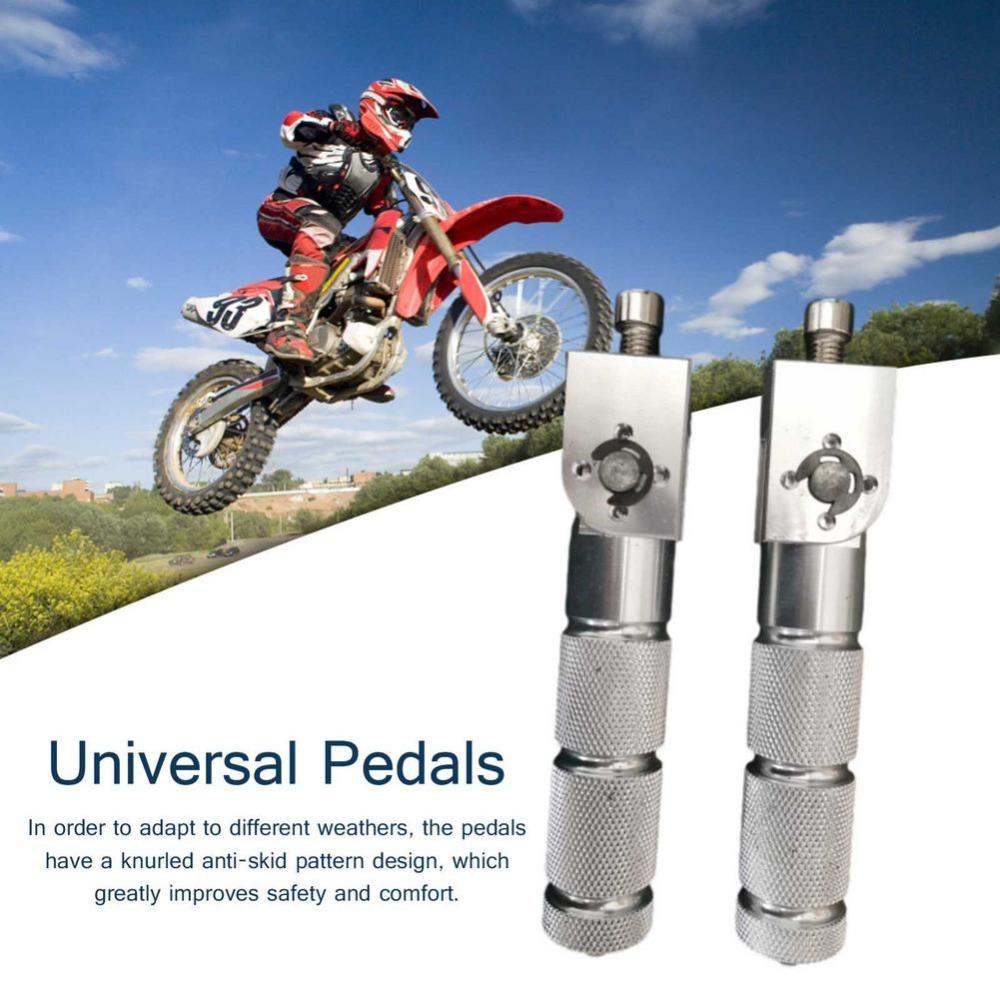 Preva 1pasang Pedal Motor Universal Non-Slip Penumpang Folded Rest Pegs