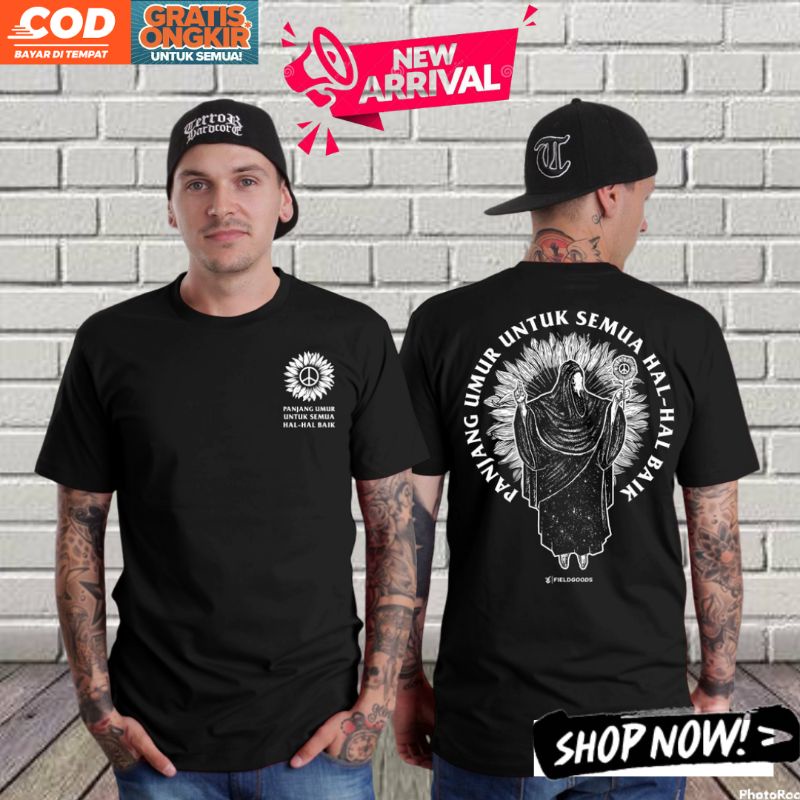 Baju Atasan Pria Motif Pluralisme Baphomet T-shirt Cowok Humanity Original Kaos Distro Premium Murah