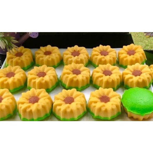 Cetakan Kue Bahan Plastik / Cetakan Agar agar Teratai / Cetakan Puding Teratai Bahan Plastik isi 12pcs