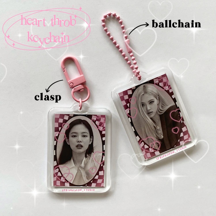 [READY] BLACKPINK Heart Throb Acrylic Keychain / Gantungan Kunci Akrilik BLACK PINK KPOP Keyring