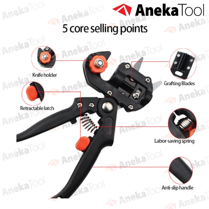 Gunting Grafting Okulasi Stek Sambungan Tanaman Kebun Tool Pruning