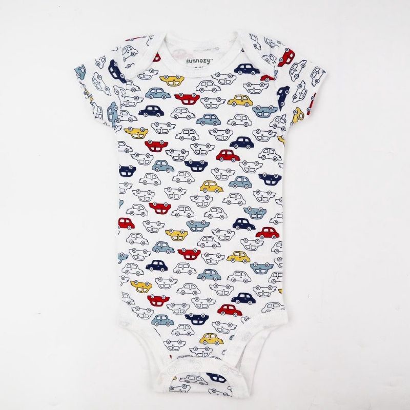 BABY K2 - Baby Bodysuit isi 5 Pcs Motif Mobil Digit