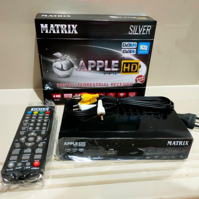 Set Top Box Matrix Apple Silver Stb Dvb T2 Tv Digital New
