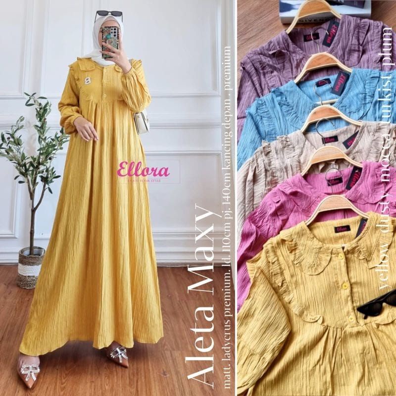GS/ ALETA MAXY CRINKLE SERAT BAMBU / GAMIS PREMIUM