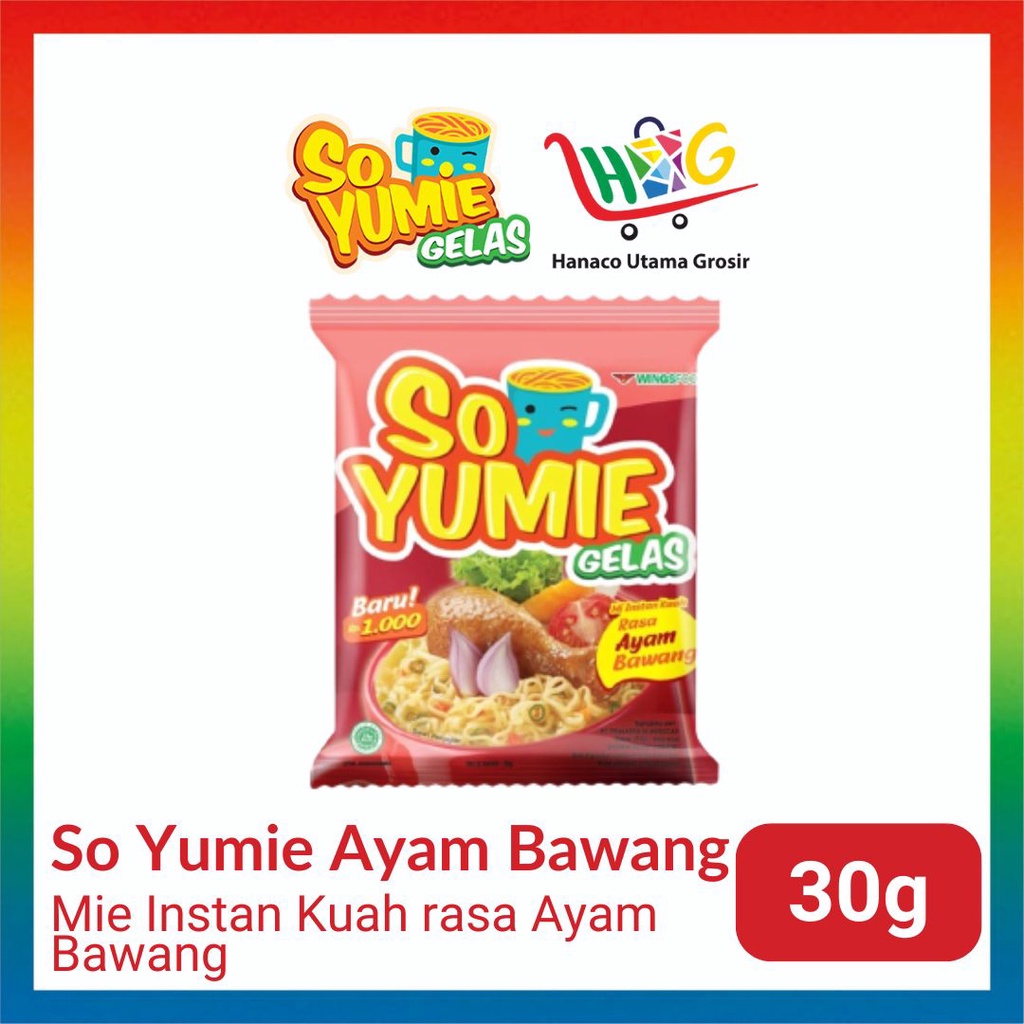 So Yumie Gelas Ayam Bawang / Baso Sapi / Soto Ayam 30g [ 1 PCS ]