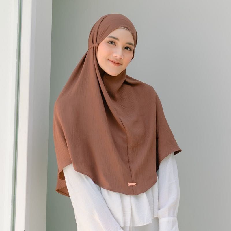 Bergo Airflow Crinkle Jilbab Bergo Cutton Airflow Crinkle